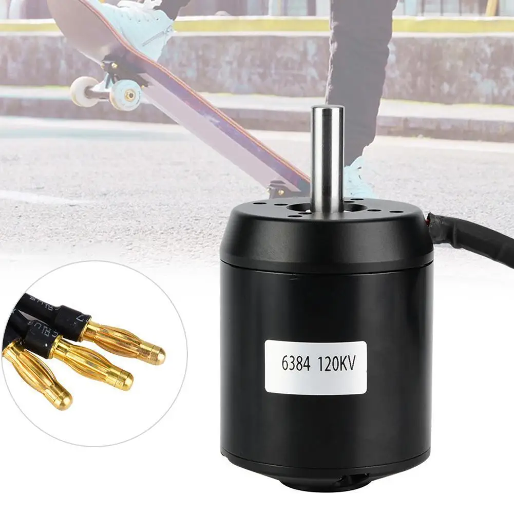 

Бесщеточный двигатель 6384 /6374 120/кв для электрического скутера, высокомощный мотор с внешним ротором, сенсорный для электрического скейтборд...