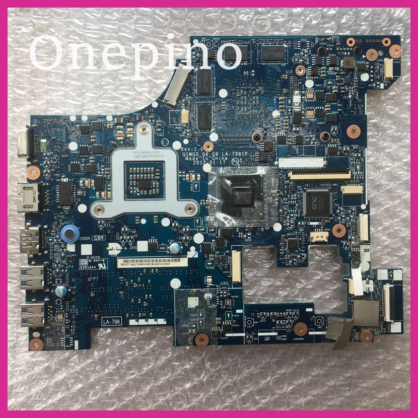 Материнская плата QIWG5 G6 G9 для ноутбука LENOVO G580 GT635M HM76 15 дюймов материнская 90001747 SLJ8E -