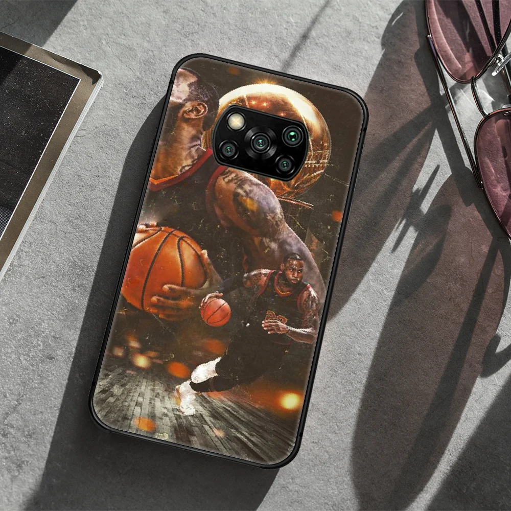 

james basketball star 23 Phone case Cover Hull For Xiaomi Mi A2 A3 8 9 9T Note 10 Se Lite Pro black Bumper Luxury Prime Trend