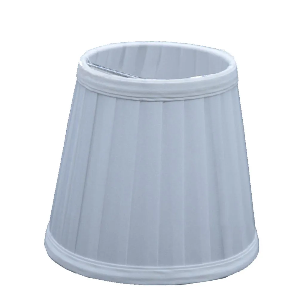 Тканевый плиссированный абажур в винтажном стиле настольная лампа для кровати