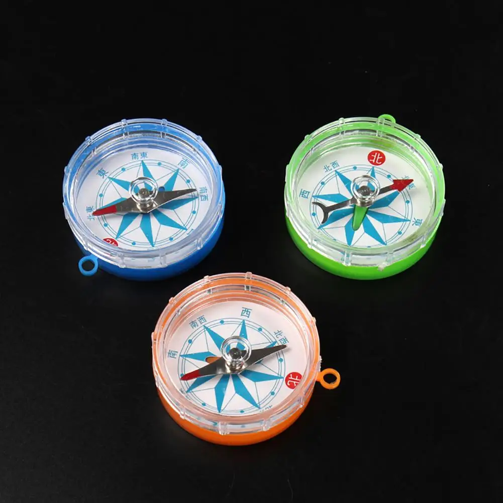 Прозрачный мини компас лабораторное оборудование учебные пособия развивающие