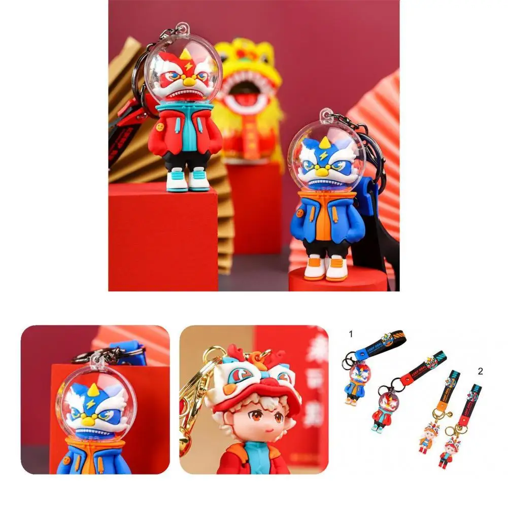 

Key Ring Comfortable Touch Key Holder Ring Chinese New Year Themed Tiger Keyring Holder
