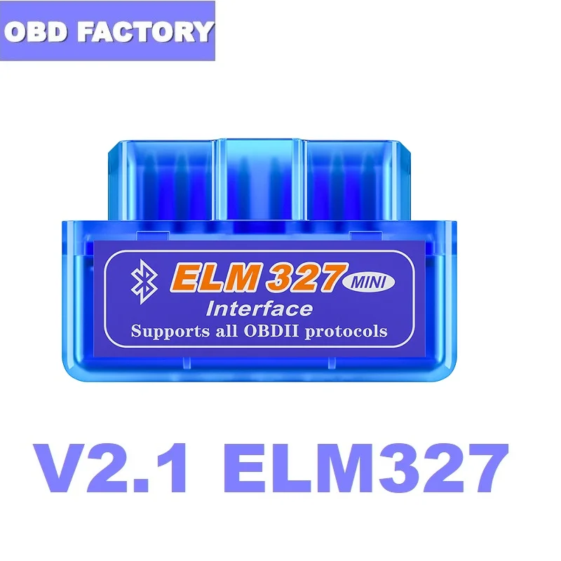 Диагностический сканер OBD2 V2.1 ELM 327 Bluetooth для Android/ПК|Кабели и коннекторы