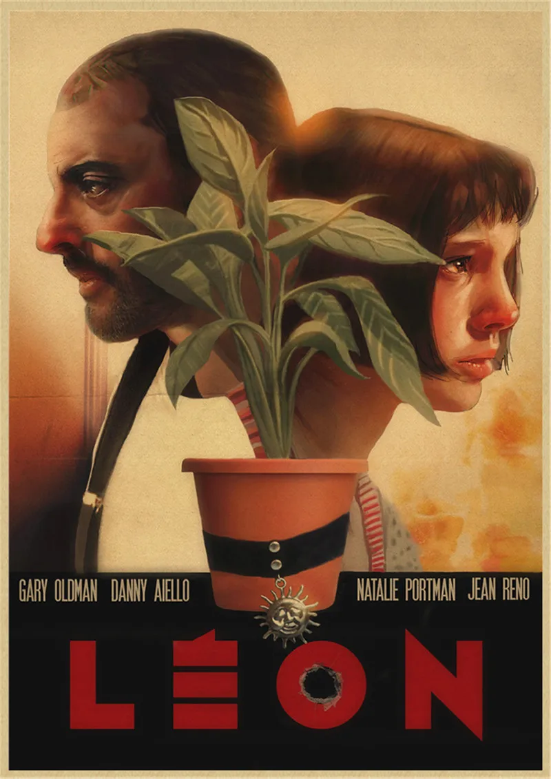 Наклейка на стену киллер не слишком холодный винтажная крафт-бумага - купить по