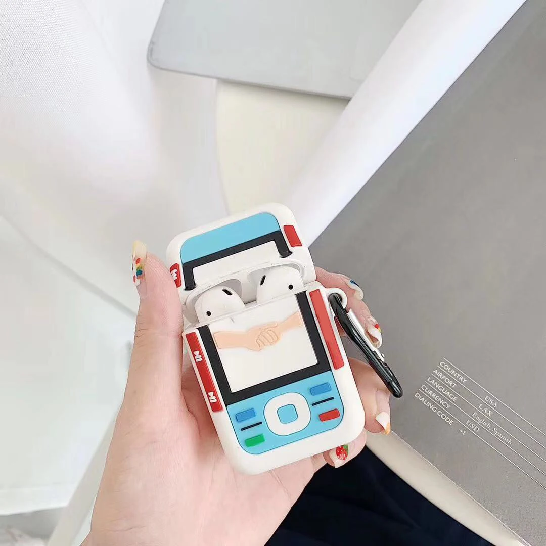B2 Чехол для AirPods, роскошный 3D игровой модуль, защитный силиконовый чехол для наушников, чехол для Air pods 2, чехол для телефона - Цвет: B2