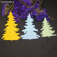 christmas tree frame metal cutting dies scrapbooking craft punch embossing stencils new 2021 paper card making template