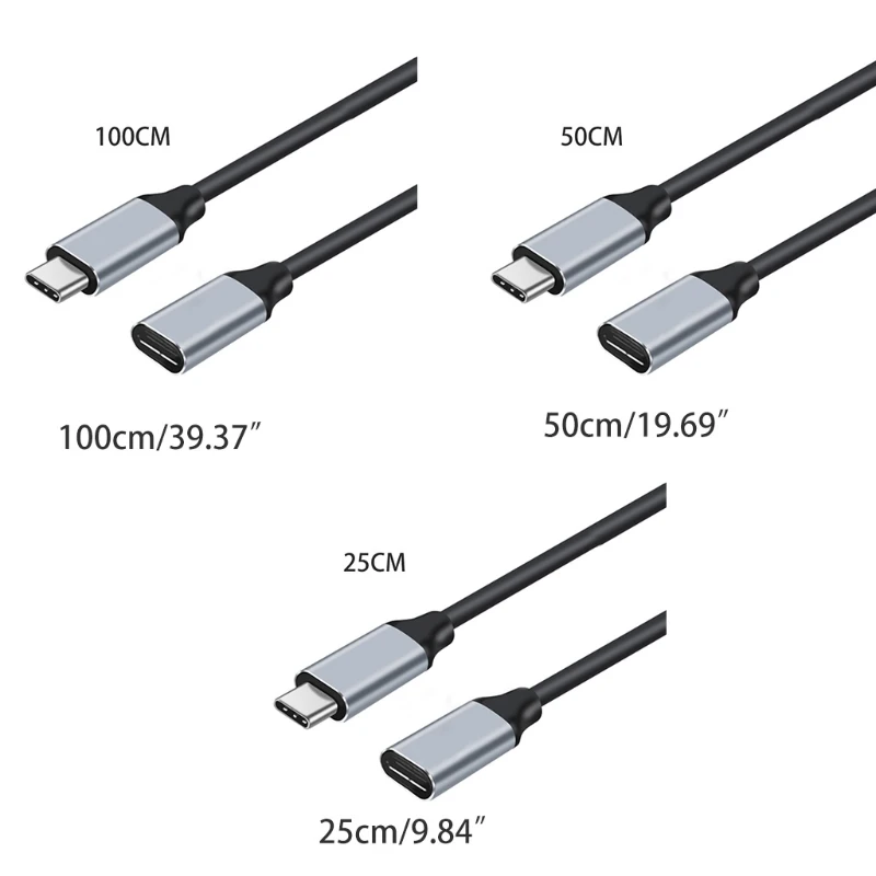 Удлинительный кабель USB Type C 40GD 1 упаковка стандартный шнур 10 Гбит/с Женский к