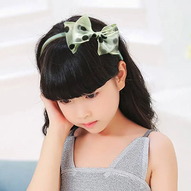 Ободок для волос с кружевом и двойным бантом нескользящий однотонный |