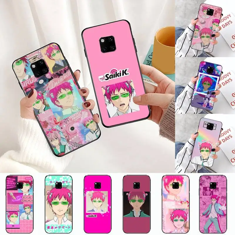 

The Disastrous Life of Saiki K Saiki Kusuo Phone Case For Huawei honor Mate P 10 20 30 40 i 9 8 pro x Lite smart 2019 nova 5t