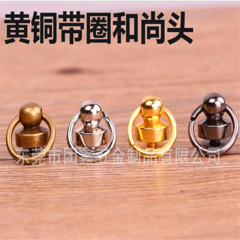 10 мм 100% латунный крюк для собачьей пряжки застежка-молния зажимы ключей D O 8 колец