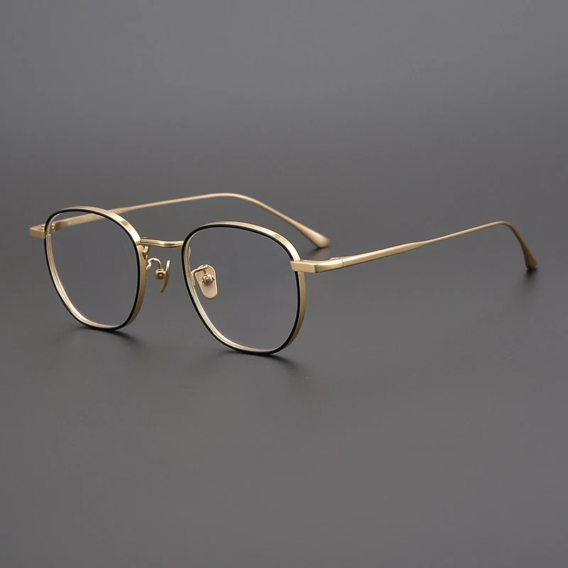

Handmade Titanium Square Prescription Glasses Men Women's Myopia Optical Eyeglasses Frame Japan Luxury Brand Retro Eyewear
