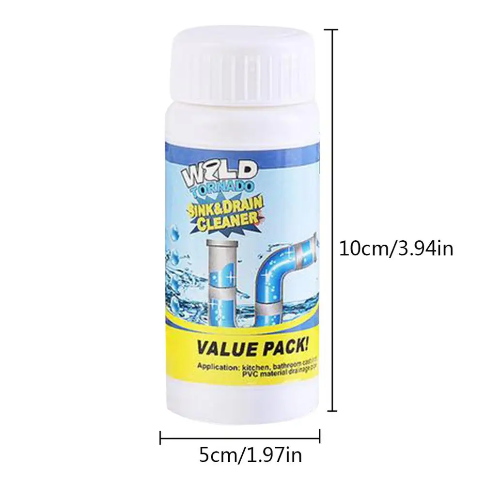 

Hot Powerful Pipe Dredging Agent Powerful Sink Drain Cleaner For Kitchen Sewer Toilet Closestool Clogging Cleaning Tools