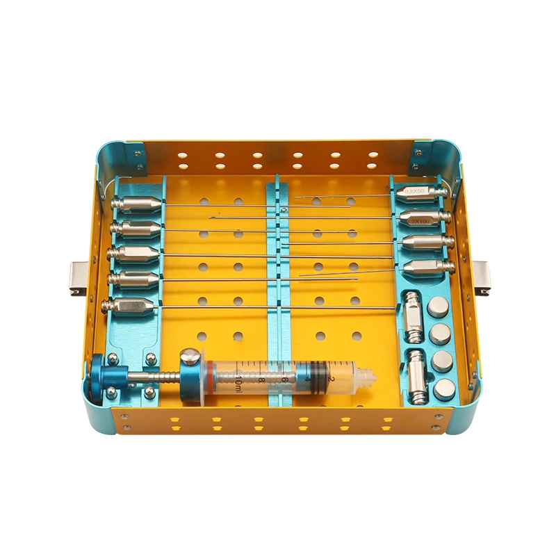 New Facial fat filling graft transplantation cannula kit Stem Cell Lipo face Fat Transfer Liposuction needle set Hot Sale