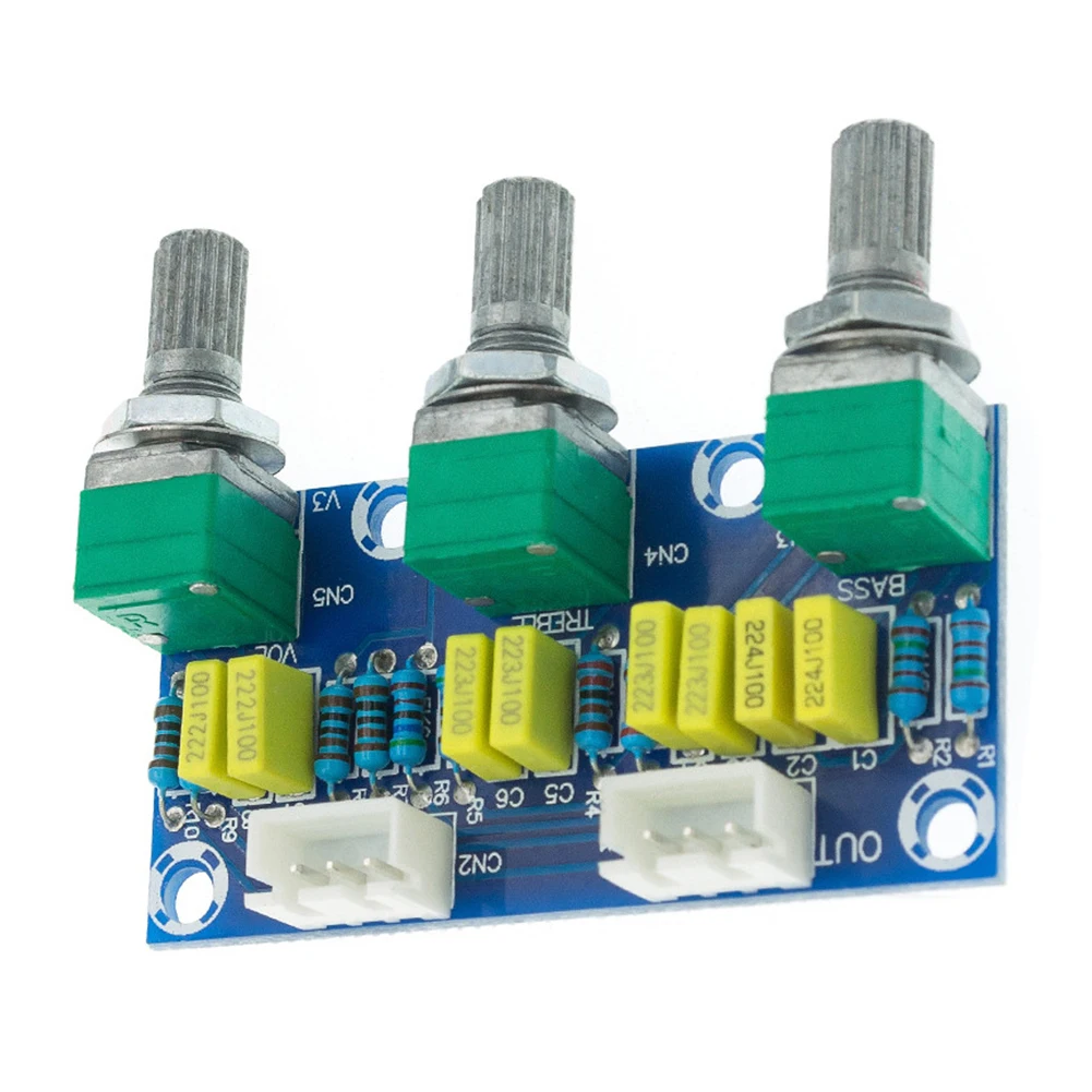 

XH-M802 Passive Preamplifier Board HiFi Preamp Module with Treble Bass Tone Volume Control