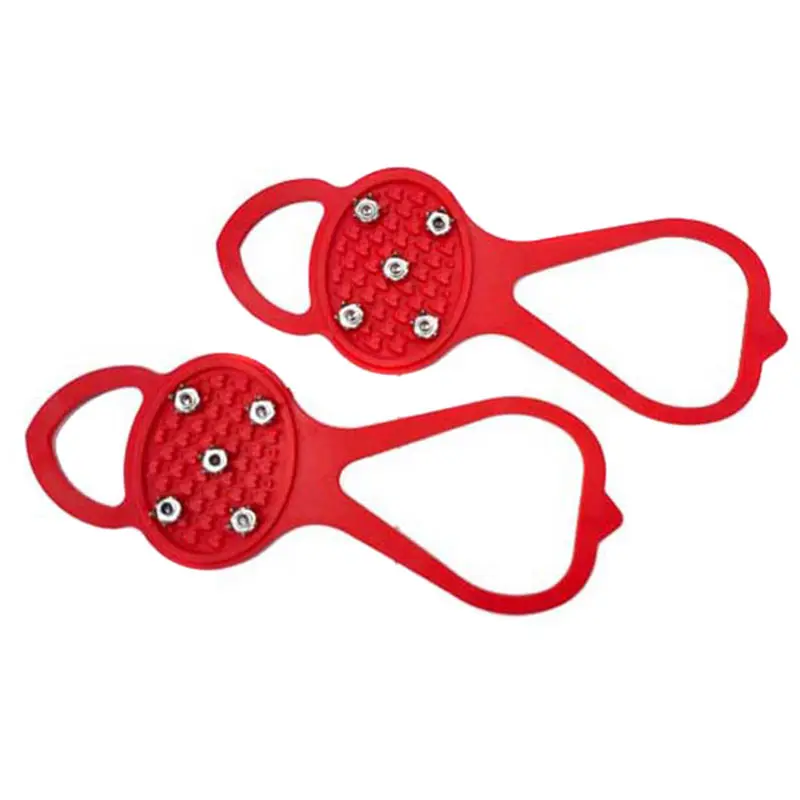 

Hot Selling 1 Pair Climbing Non-slip Shoe Grip Ice Snow Grip Cleat Over Shoe Spikes Studs Crampons Sneaker Accessories