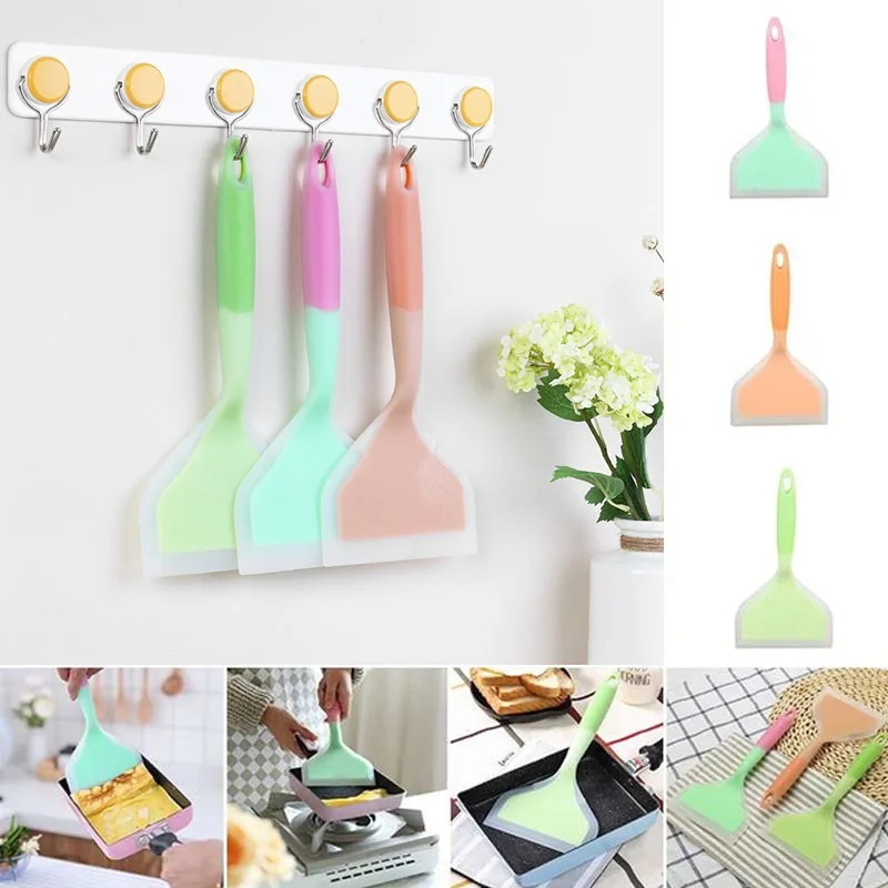 Силиконовые лопатки для мяса говядины кухонный скребок широкая Лопата пиццы