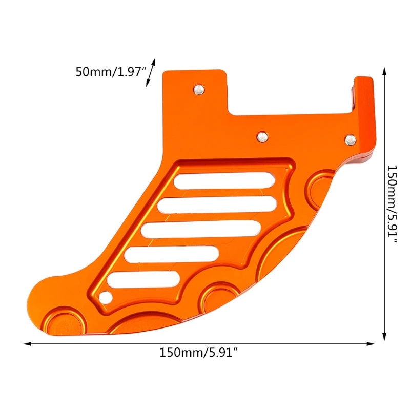 

Dirt Bike Rear Brake Disc Rotor Guard Cover Protector Anodized coating Durable K0AF