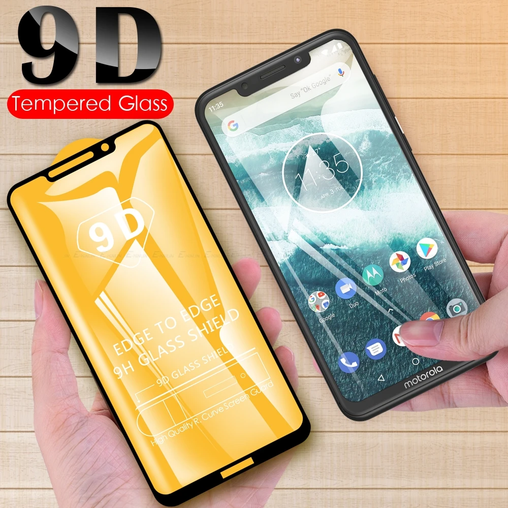 9D Полное покрытие экрана протектор стекло для Motorola Moto One 5G ACE Vision Action Macro P50