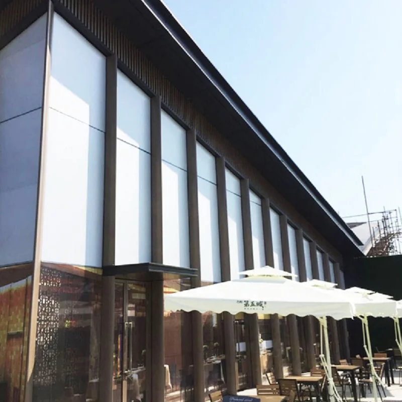 Непрозрачная белая оконная пленка самоклеящаяся затеняющая домашняя для защиты