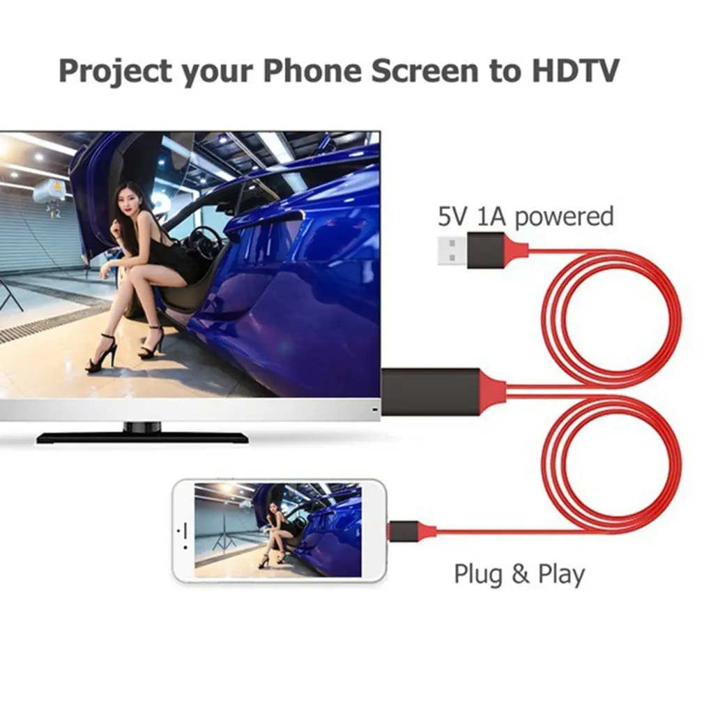 2 м 8 Pin к HDMI HDTV av кабель адаптер Lightning для устройства IPhone IPad IOS системы мобильный