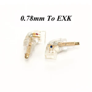 Пара разъемов для наушников для EX600 EX800 EXK EX1000 штекер к MMCX 0,78 мм гнездовой конвертер адаптер