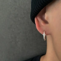 new fashion star earrings men women ins simple personality cross earrings jewelry gifts