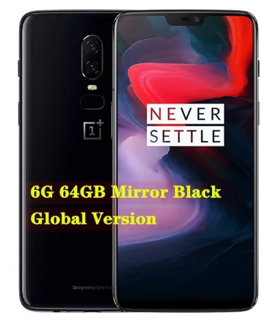 6G 64G Black OnePlus 6, 8 ГБ, 128 ГБ, Восьмиядерный процессор Snapdragon 845, AI, двойная камера 20 Мп+ 16 МП, разблокировка лица, Android 8, смартфон, мобильный телефон - Цвет: 6G 64G Black