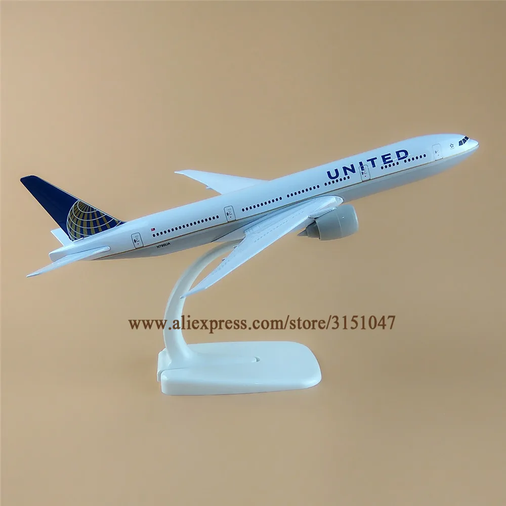 20 см Air American UK B777 Boeing 777 Airlines модель самолета сплав металлический самолет литье под