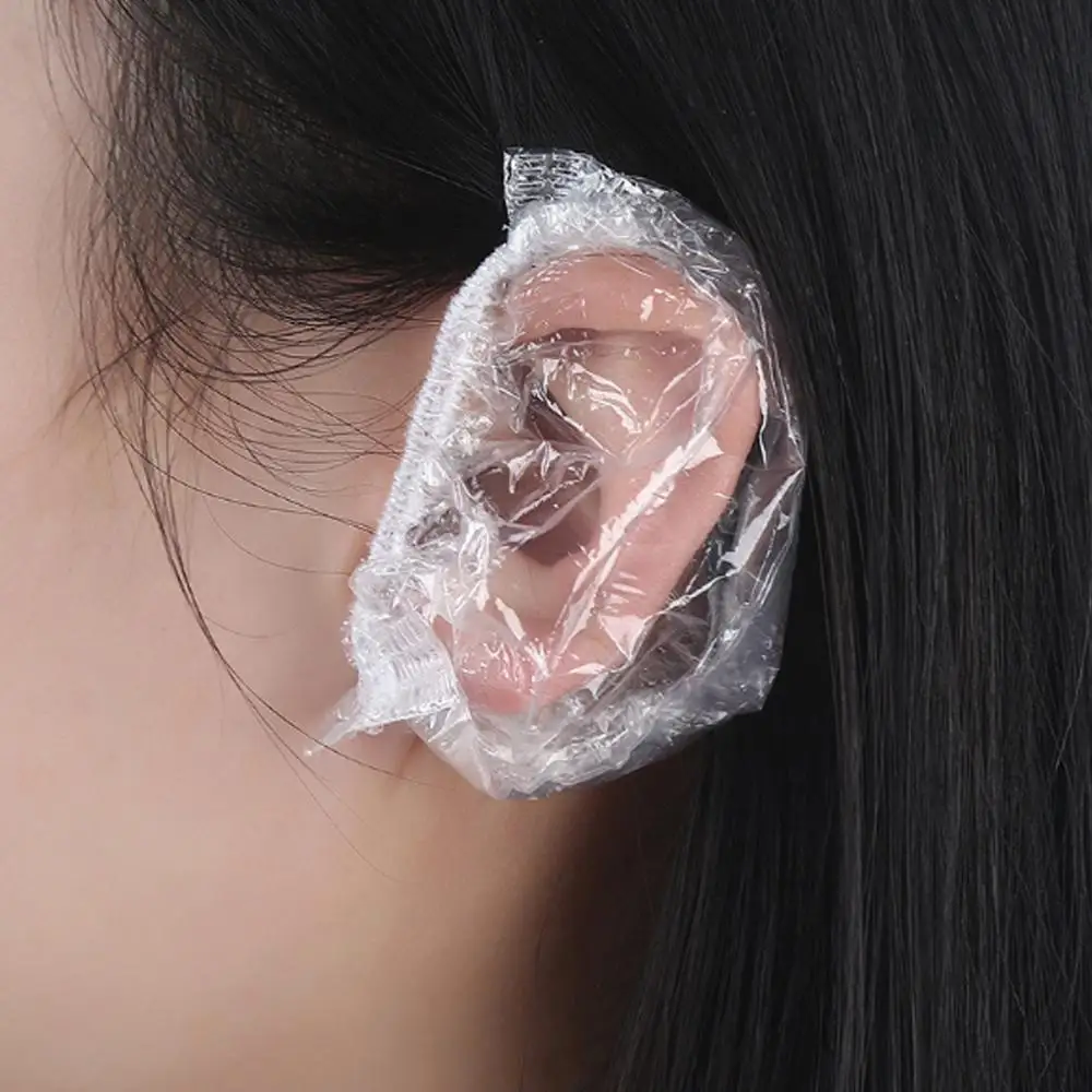 100 шт. одноразовые водонепроницаемые чехлы для ушей ванной и душа защита колпачок