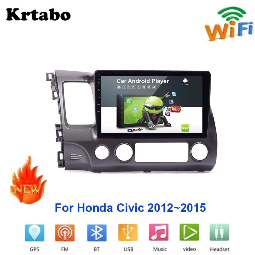 

Car radio Android multimedia player For Honda Civic 2012~2015 Car touch screen GPS Navigation Support Carplay Bluetooth WIFI