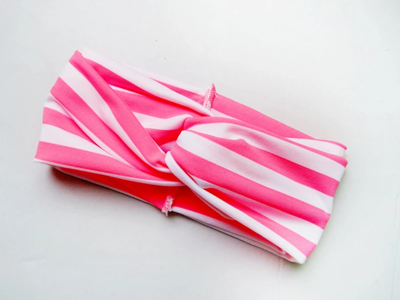 Лидер продаж эластичная лента для волос в полоску с бантом маленьких девочек