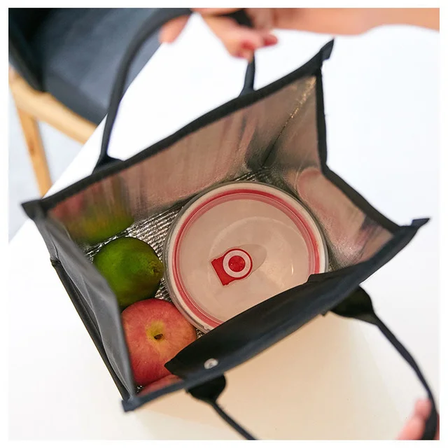 

Sacos Do Lunch Food Cooler Portable Picnic Bag Denim Bolsas Almuerzo Snack Box Kids Personalized Lunchbox