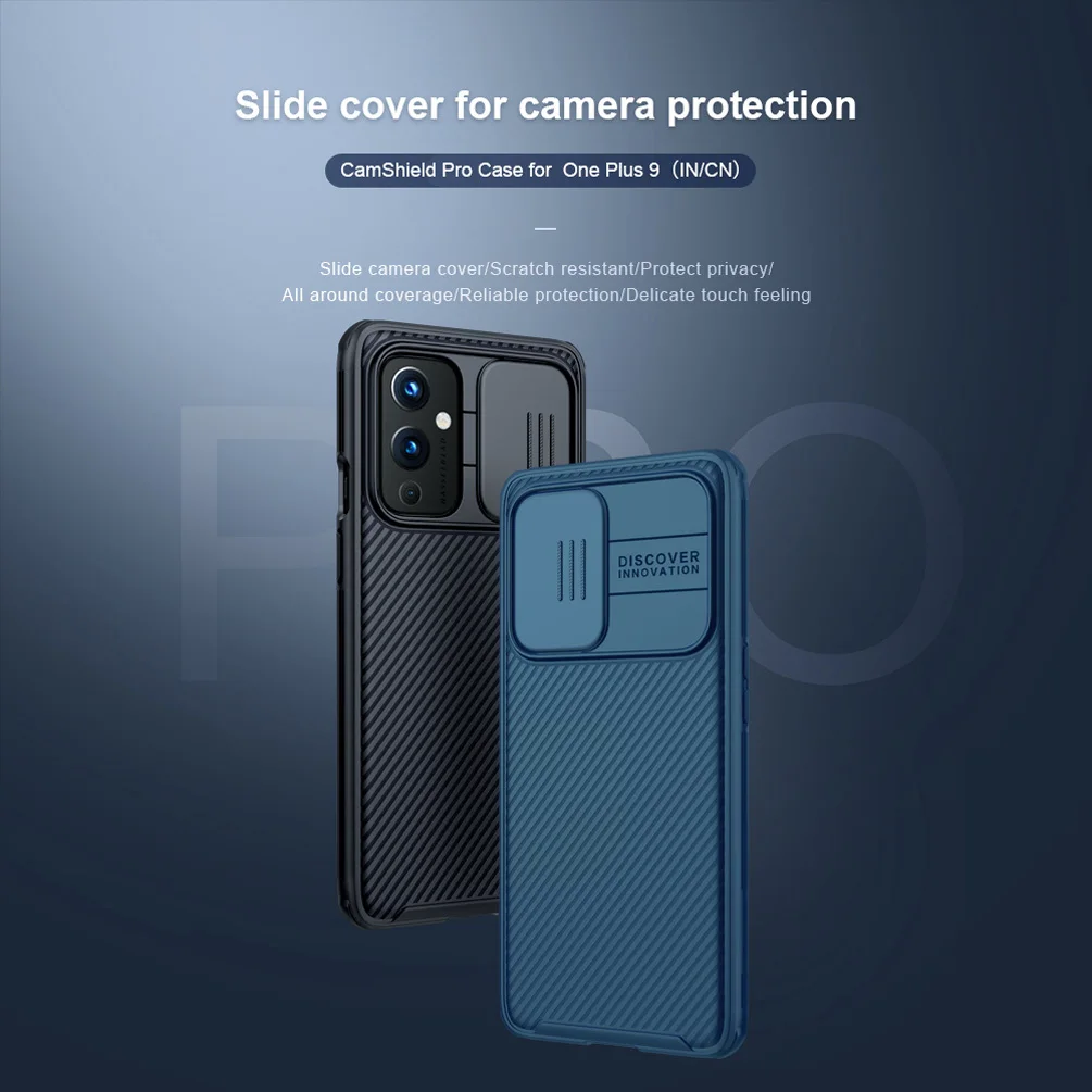 for oneplus 9 case nillkin protect camera privacy camshield pro phone cases for oneplus 9 pro 9r lens protective back cover free global shipping