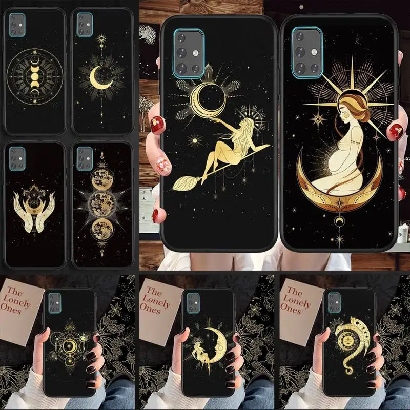 

Witches Moon Tarot Mystery Totem Phone Case TPU For Samsung S6 S7 S8 S9 S10 Plus S20 S21 S30Ultrs Fundas Cover