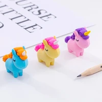 1pc random creative cartoon unicorn eraser wipe clean and leave no crumbs rubber korean stationery cute school supplies gifts
