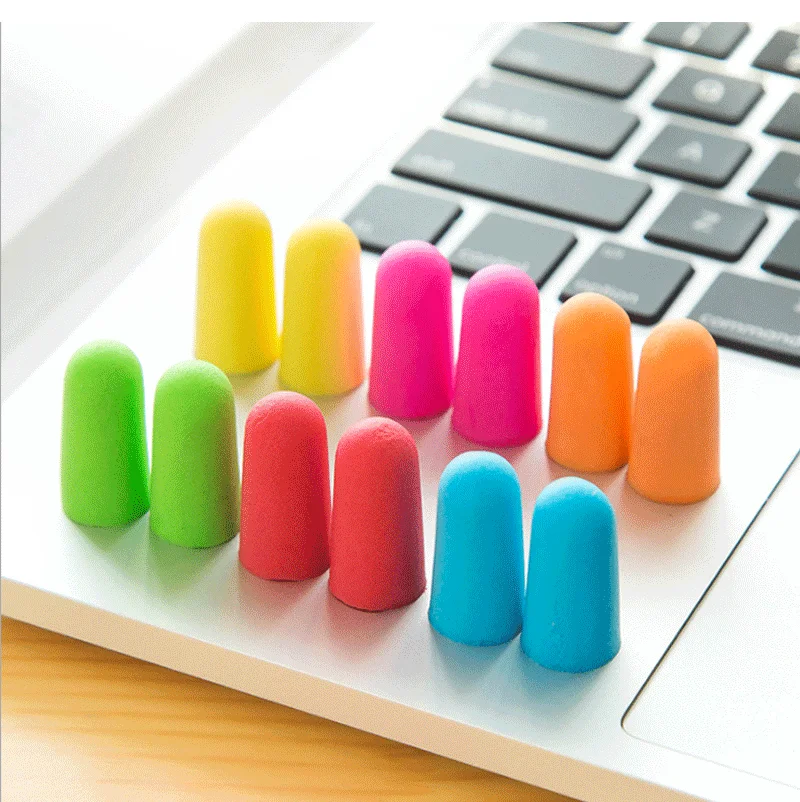 Мягкие поролоновые беруши затычки для сна защита от шума ушей храп апноэ