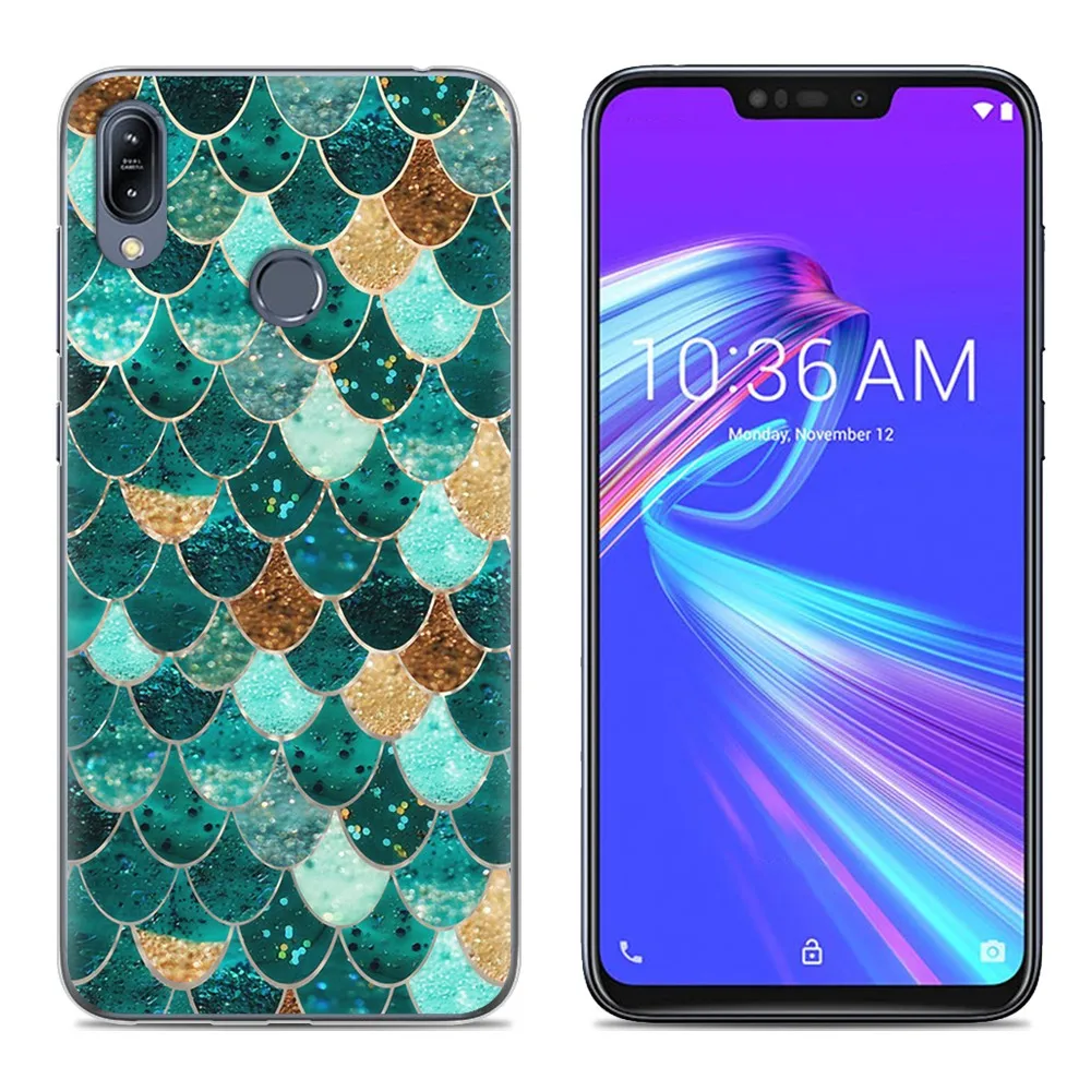 Для ASUS zenfone Max M2/ZB633KL чехол для телефона Мягкий ТПУ силиконовый защитный с принтом