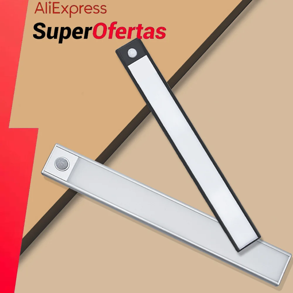 Светодиодный светильник для шкафа USB Перезаряжаемый светодиодный с пассивным ИК