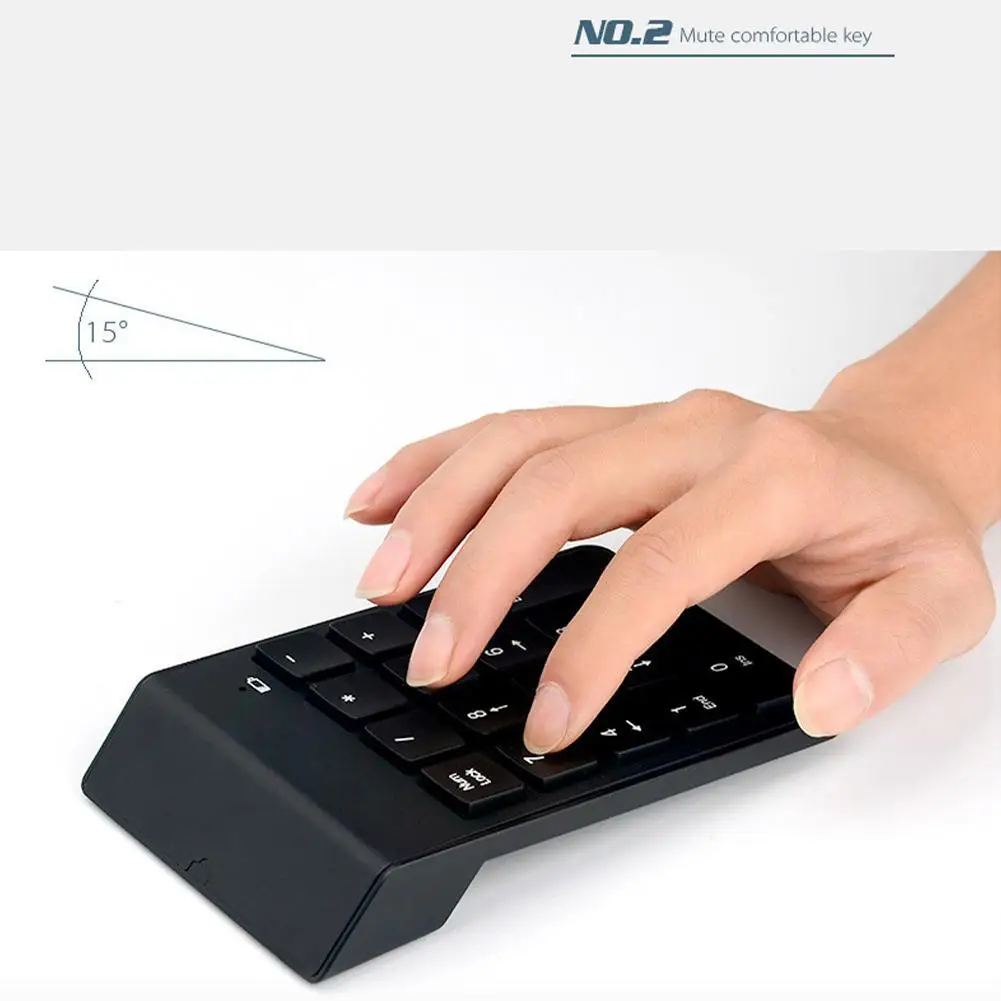 

Lightweight Chocolate 2.4g Wireless Numeric Keyboard Usb Calculator Computer Bluetooth-compatible Mini Keyboard