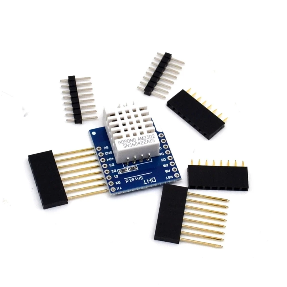 

5 комплектов DHT Pro Shield для D1 mini DHT22 одношиповый цифровой модуль датчика температуры и влажности