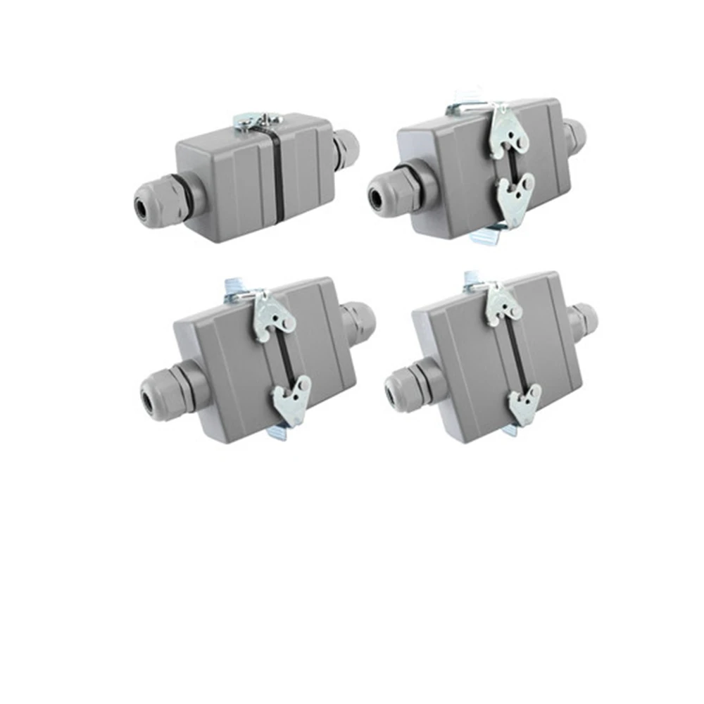 Прямоугольный сверхмощный соединитель стыкового типа 6 10 16 24 32 контакта