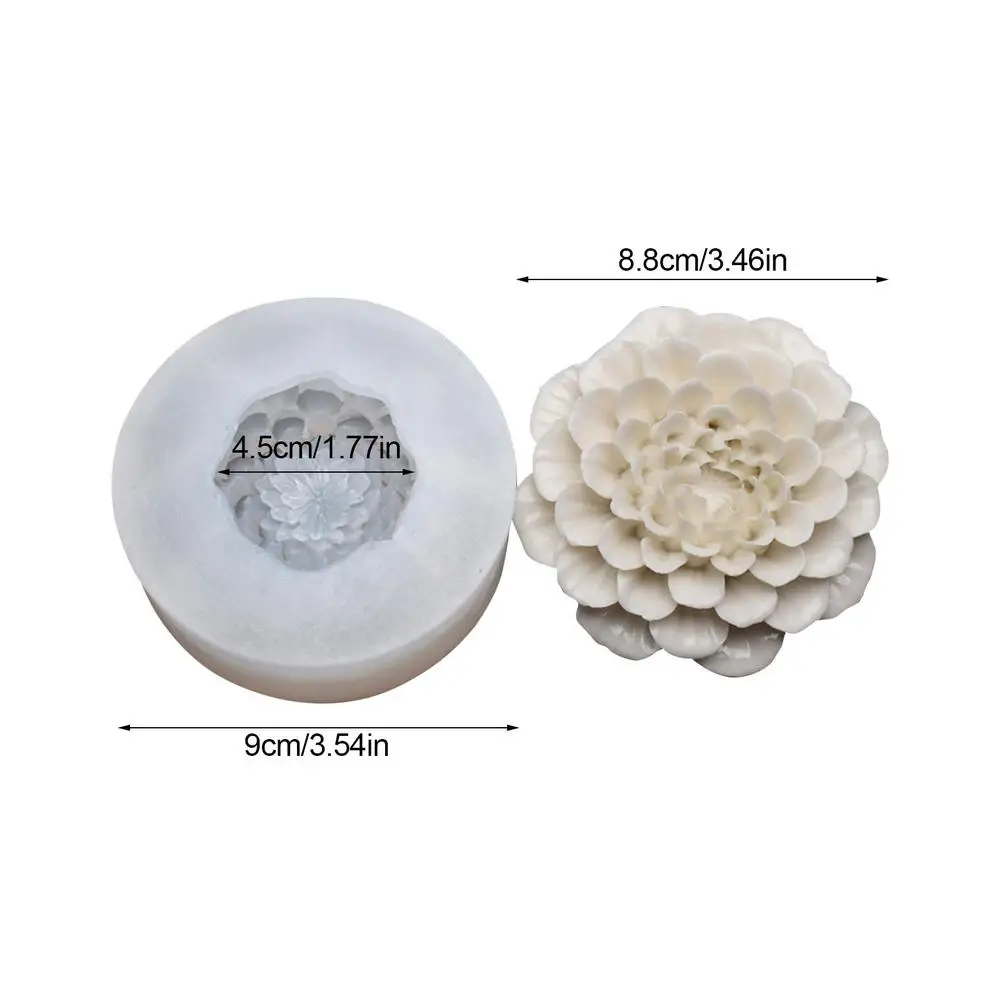 

DIY Dahlia Flower Mold 3D Silicone Mold Craft Home Decoration