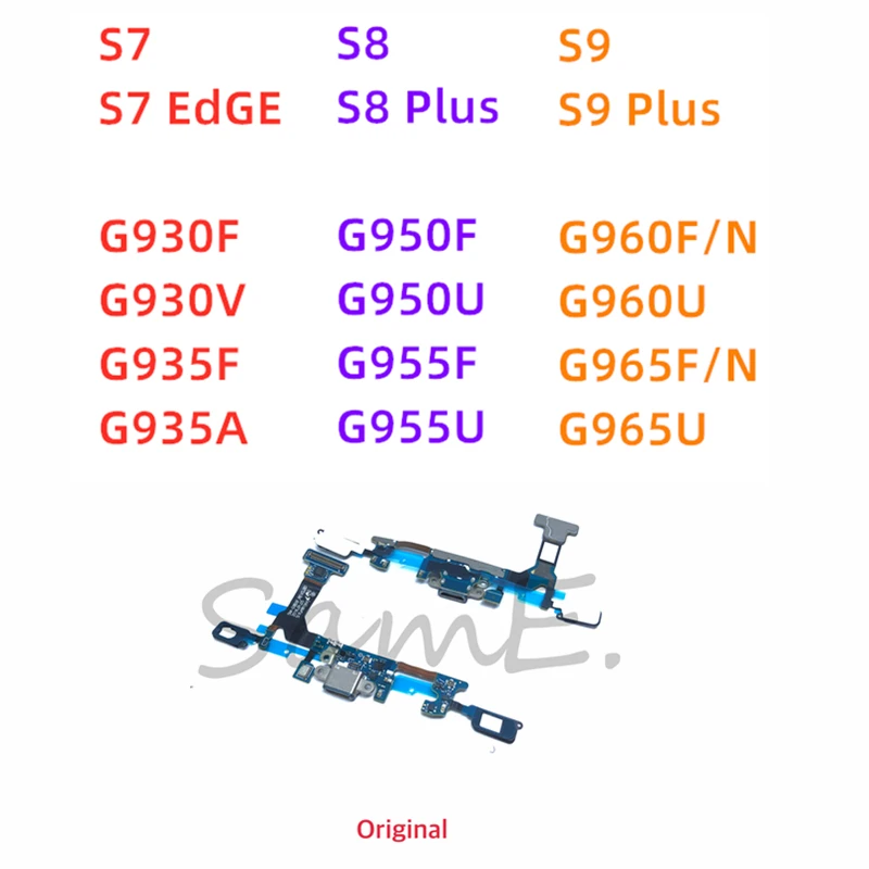 5 шт. USB разъем для зарядки гибкий кабель с микрофоном Samsung S7 S8 S9 G930F G935F G950F G955F G960F
