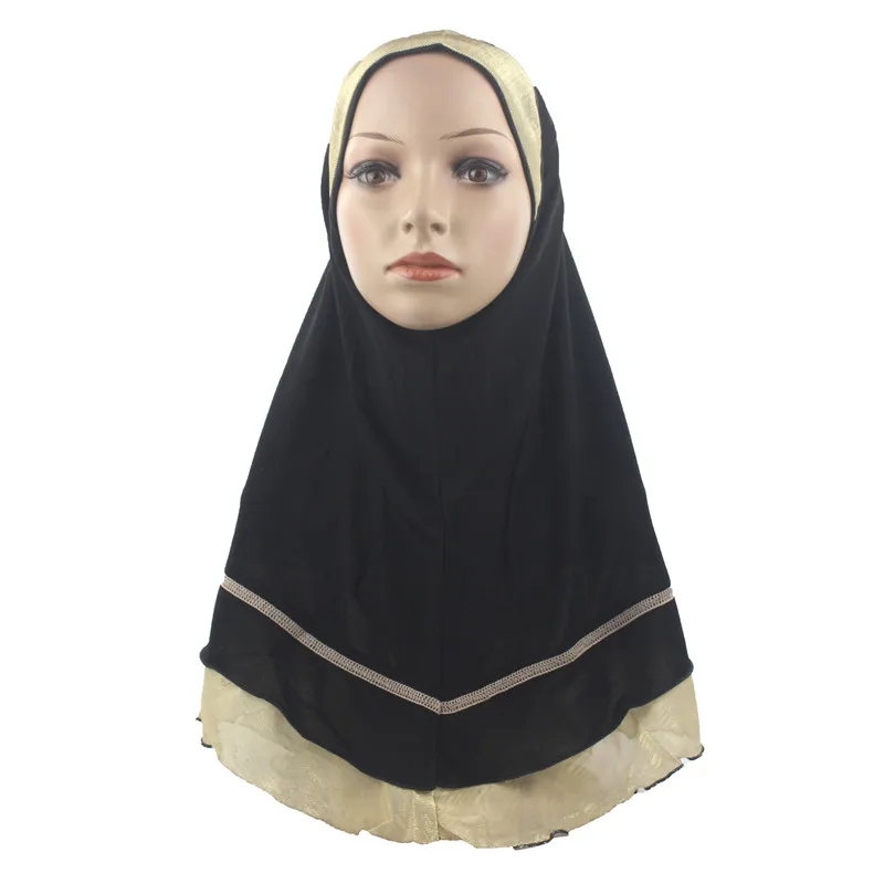 Женские Исламские мусульманские шарфы хиджаб шарф модные Лоскутные палантины