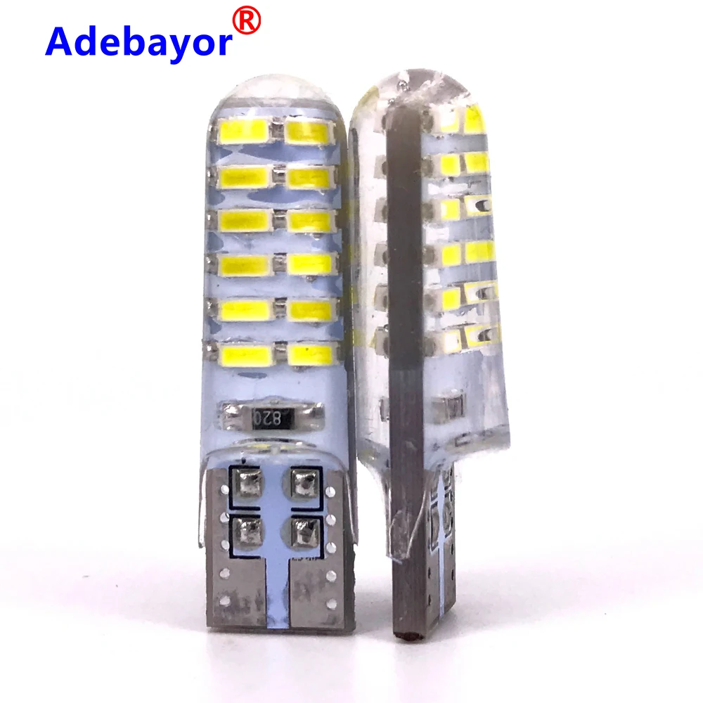 4 шт. силиконовые светодиодсветодиодный лампы T10 W5W 192 168 501 24SMD 24 SMD 3014|Сигнальная