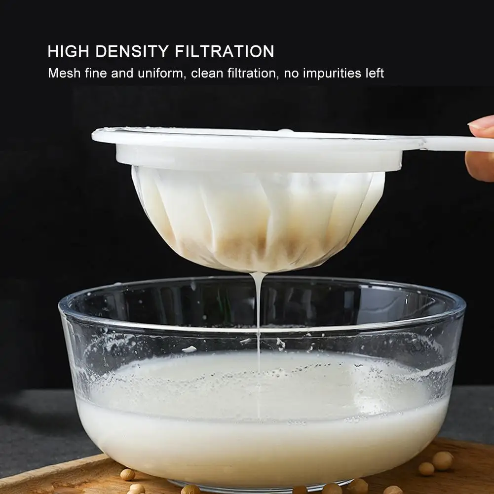 

100/200/400 Mesh Kitchen Ultra-fine Mesh Strainer Kitchen Nylon Mesh Filter Spoon For Suitable For Soy Milk Coffee Milk Yogurt