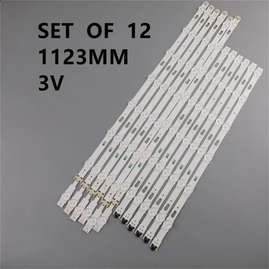

12pcs/Kit LED strips for SAM SUNG 55 TV UE55JU6672 UE55JU6495 UE55KU6172 UN55JU6800 UA55JU50S CY GJ055HGEV4H BN96 34797A