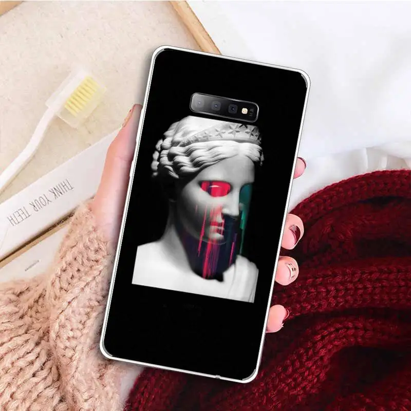 

David Medusa Mona Lisa Art Phone Case Transparent For Samsung Galaxy A71 A21s S8 S9 S10 plus note 20 ultra