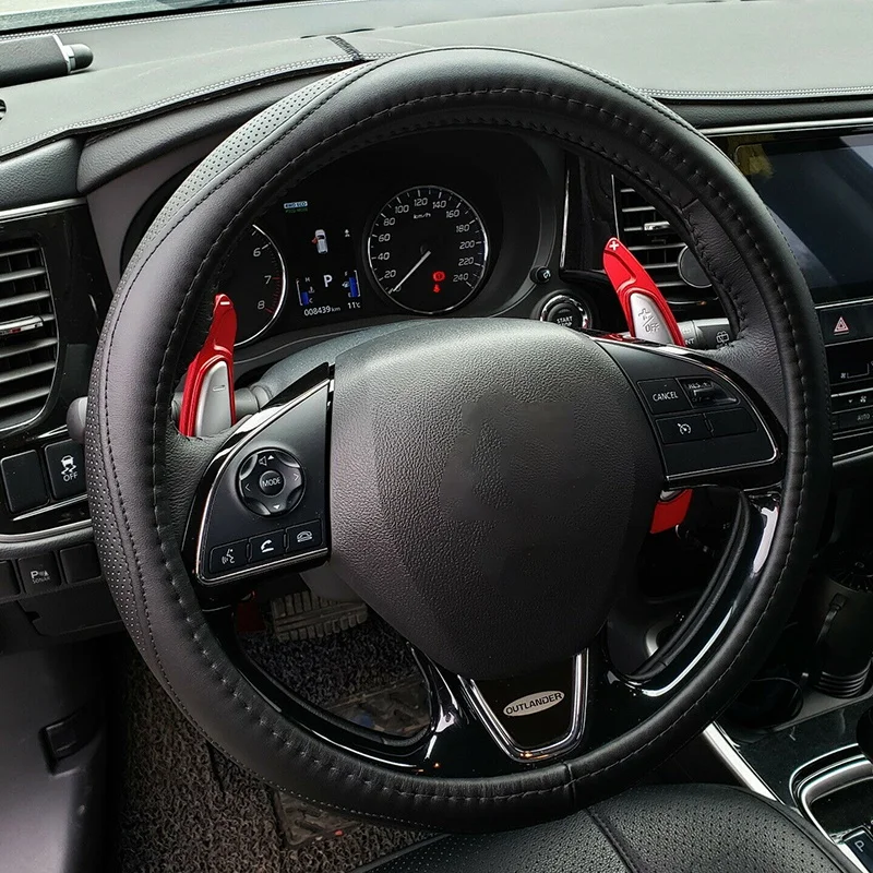 Красный алюминиевый сплав Руль весло переключения расширение для Mitsubishi Lancer Evo X