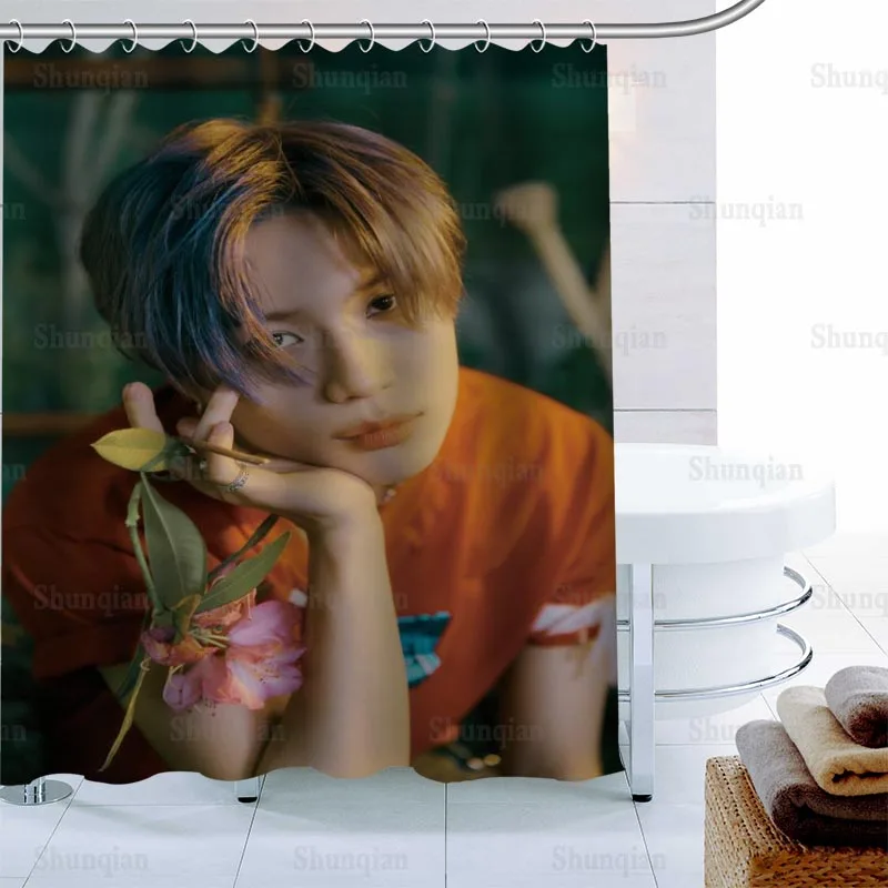 Занавеска для душа SHINee KPOP на заказ занавеска ванной из водонепроницаемой ткани